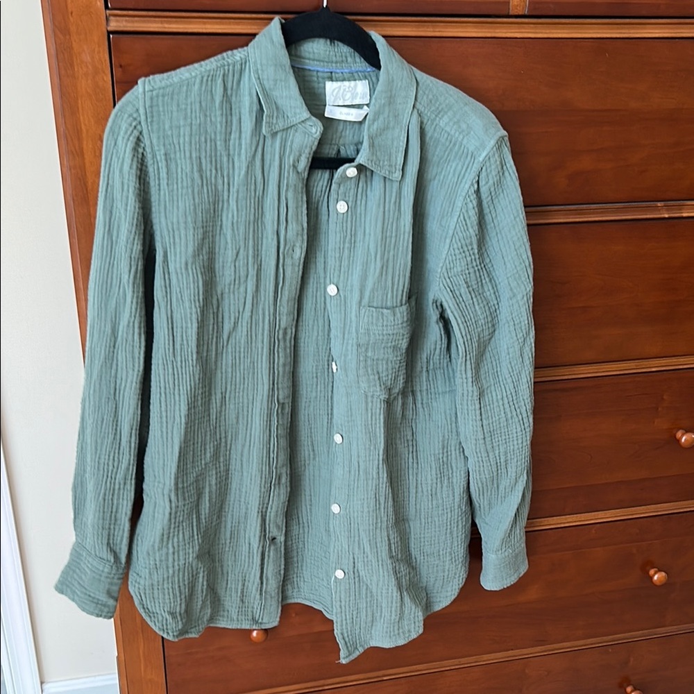J Crew gauze shirt